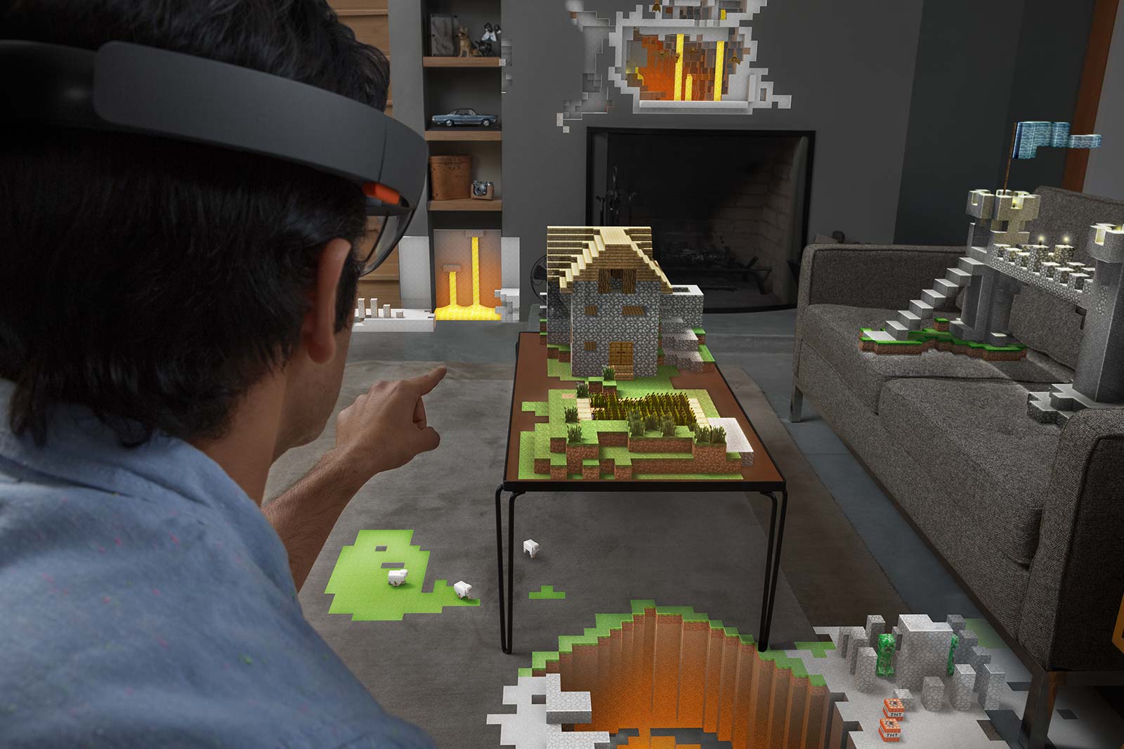 HoloLens玩minecraft